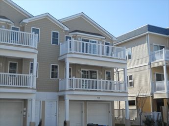 306 East Pine Avenue - Wildwood Summer Rentals with a Pool. Three bedroom, two bath vacation home w/POOL! Located 1 block to the beach and boardwalk! Brand new everything! Stainless appliances in the kitchen. Fridge, range, dishwasher, microwave, coffeemaker and toaster. Sleeps 9; 2 queen, full/twin bunk and queen sleep sofa. Amenities include central a/c, washer/dryer, outside shower, and 3 car off street parking! Great location between both amusement piers! 
