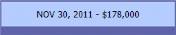 NOV 30, 2011 - $178,000