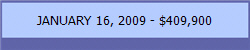 JANUARY 16, 2009 - $409,900
