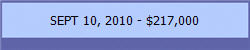 SEPT 10, 2010 - $217,000