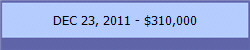 DEC 23, 2011 - $310,000